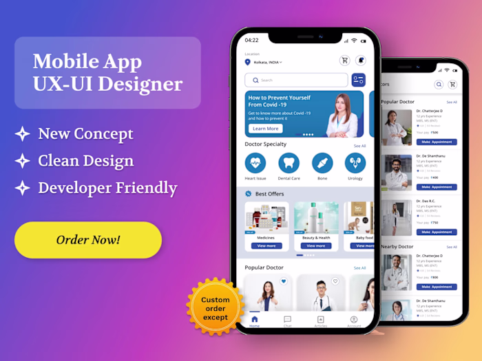 Doctor app | UX-UI Design | Figma