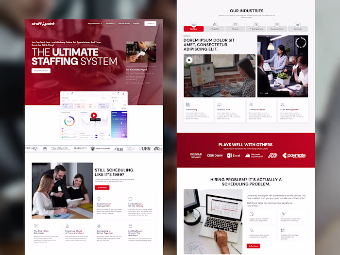Staff Point Employee Management Dashboard 