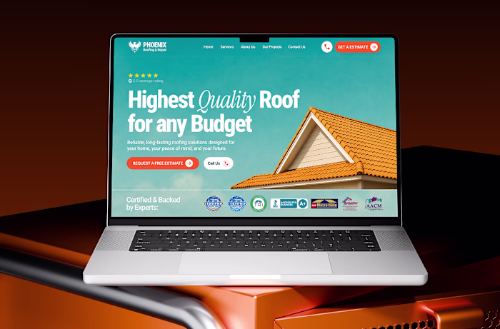 Brandig + Website Redesign for a Roofing Company