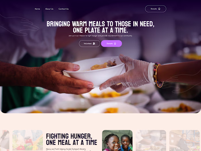 Non-Profit Website | UI Design😊