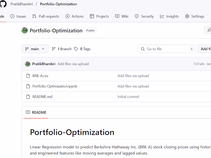 Portfolio Optimization Project