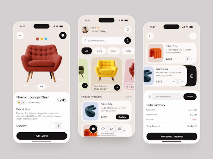 Augmented Reality Furniture Shopping App