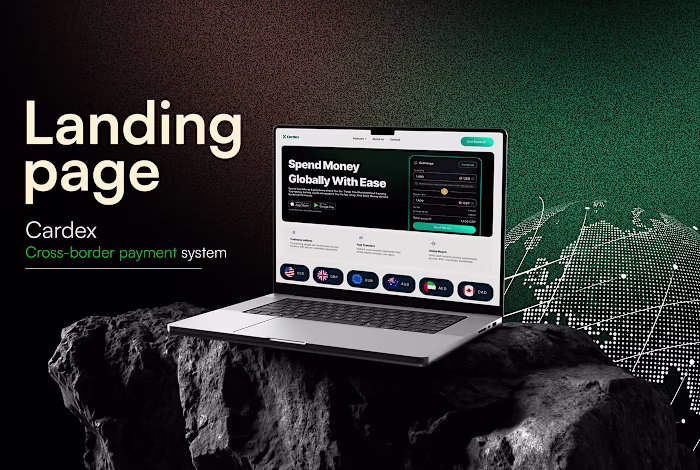 Fintech Landing Page (Cardex) -Website Design