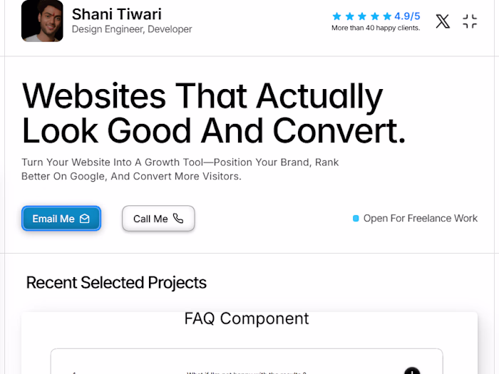 Roast this portfolio https://shani-tiwari.framer.website/