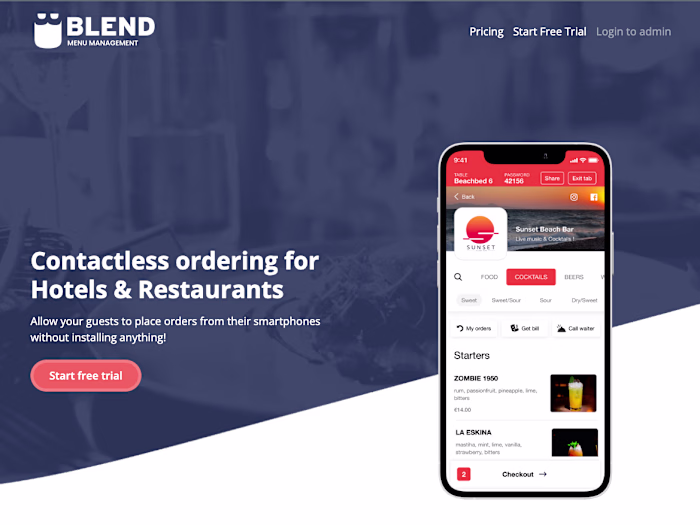 Blend Menu
Blend is a QR