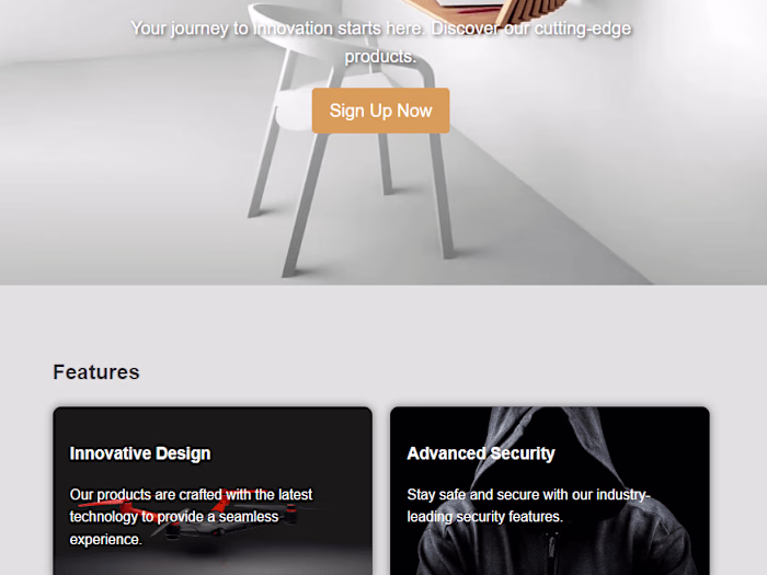 Custom Landing Page