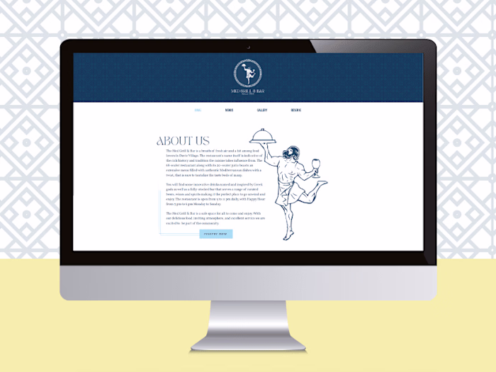 med grill & bar - website design & build