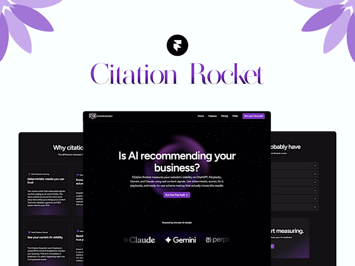 Citation Rocket v1 Website