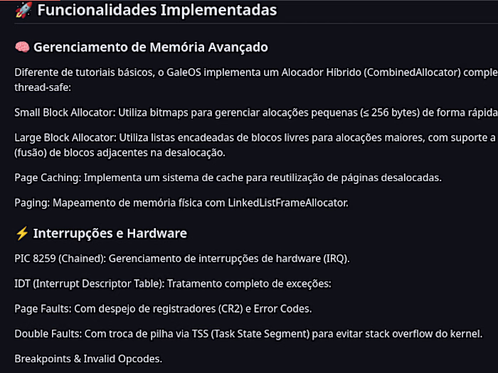 kernel bare-metal escrito em Rust para arquitetura x86_64