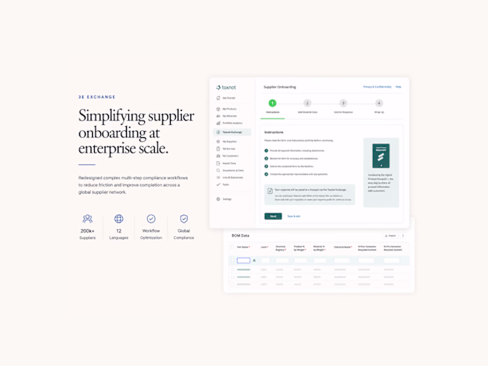 3E Exchange — Supplier Onboarding UX