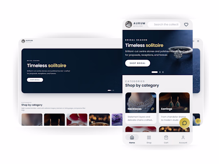 Aurum-AI Powered Commerce Platform
Jewellery Shopping