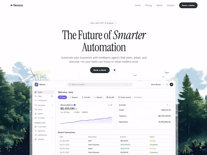 Cinematic Liquid Glass UI —