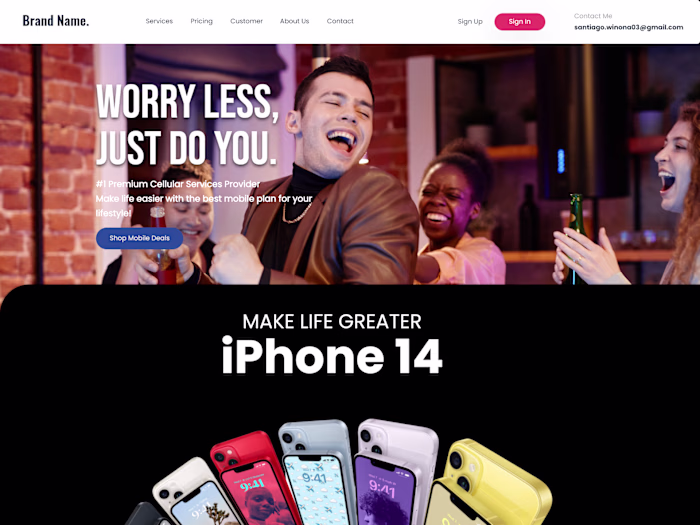 Website Design For Premium Brand