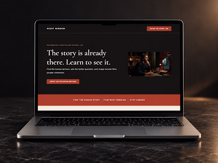 Night Window — Cinematic Kajabi Documentary Academy Website