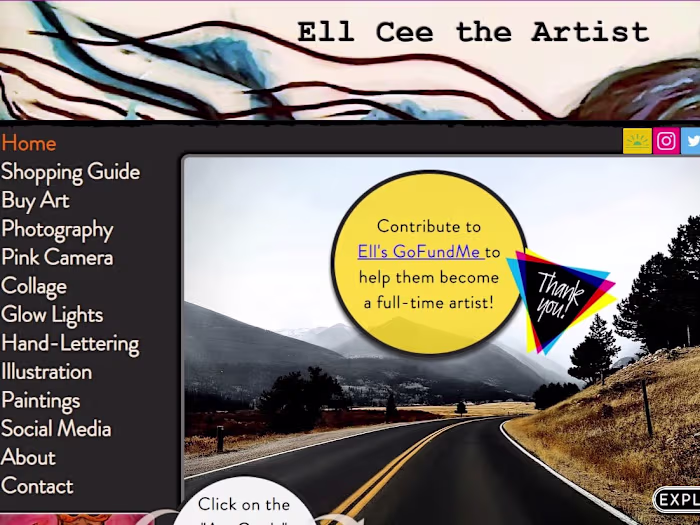 Ell Cee The Artist website
