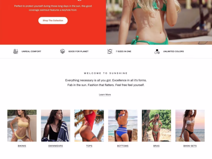 Shopify branded store design