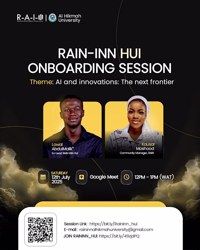 On-boarding Session Flyer for RAIN-INN HUI