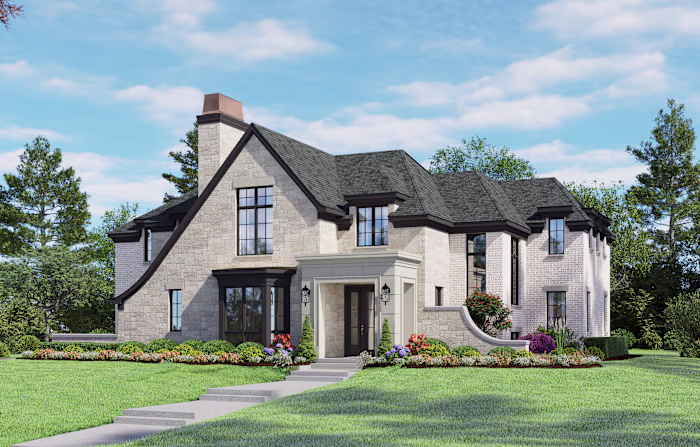 Something I worked on a while back! This home features a mix...