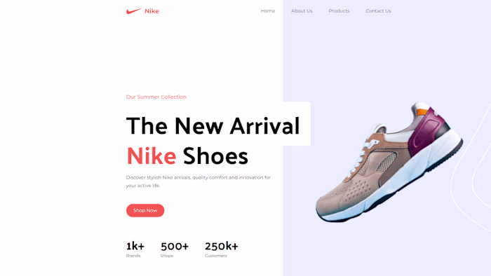 Landing page UI/UX