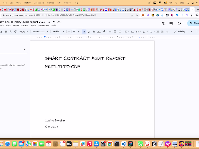Auditing Smart Contracts