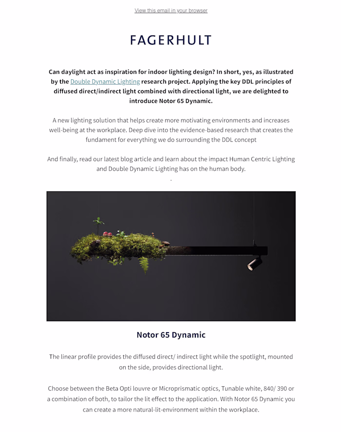 Fagerhult UK - Email Marketing 