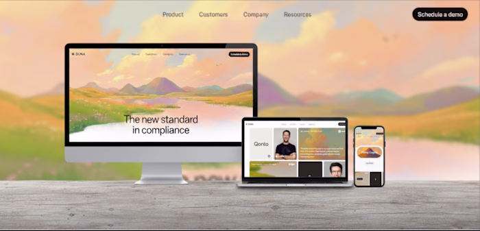 DUNA Website Redesign for Compliance Technology