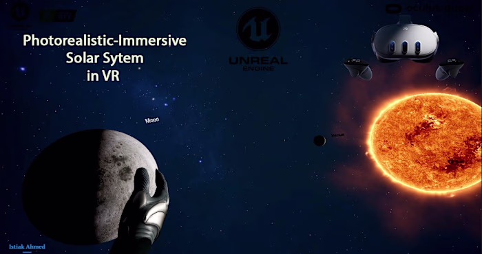 Explore Solar System in VR Immersive Realistic Exploration