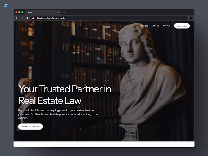 Mo & Partners {Framer Template Customization}