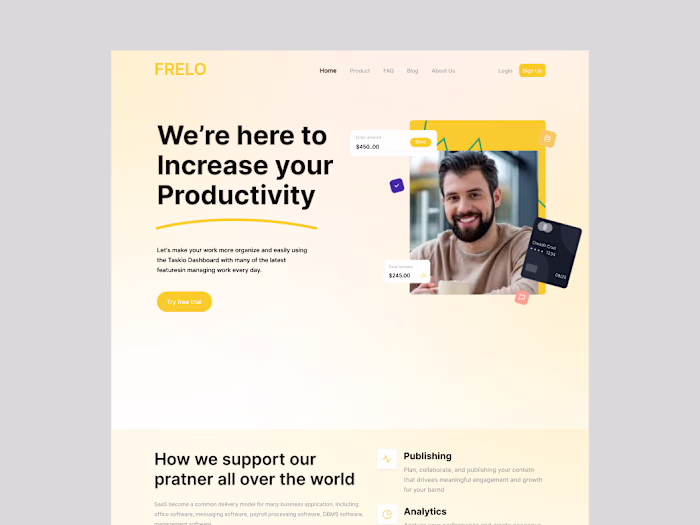 I designed this modern SaaS