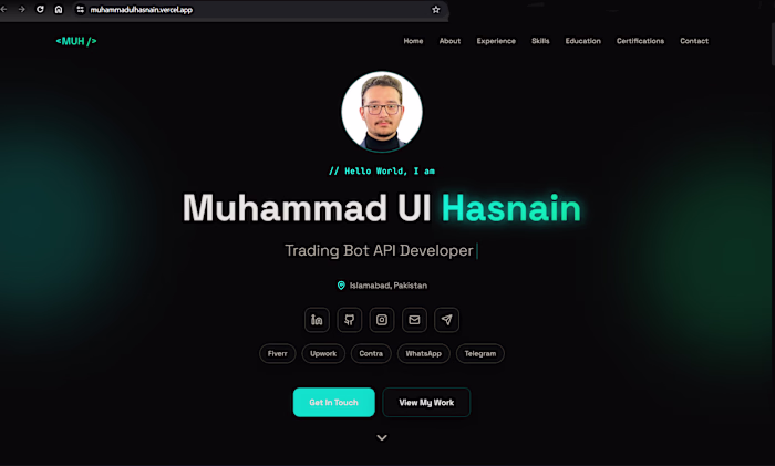 Here is my portfolio. Let me know what you think about it. a...