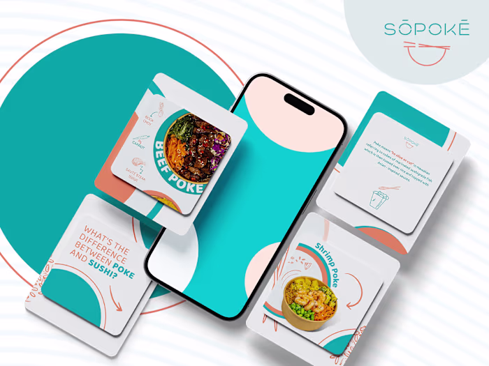 Designed social media visuals for