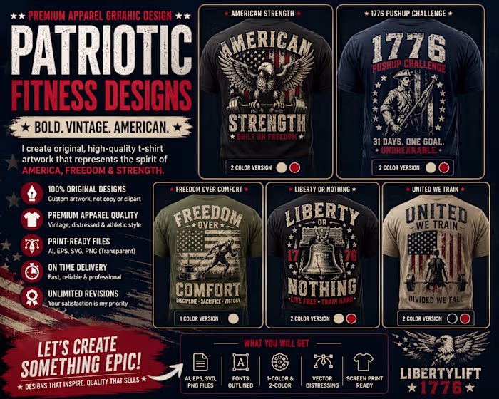 🇺🇸 Premium Apparel Graphic Designer