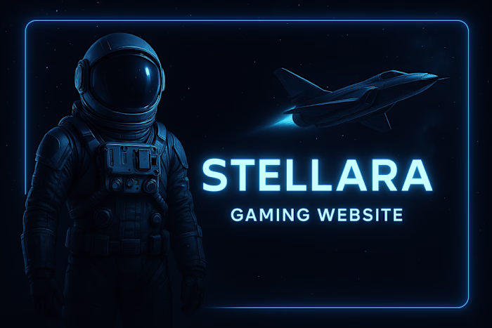 Futurestic Gaming Website (Stellara)