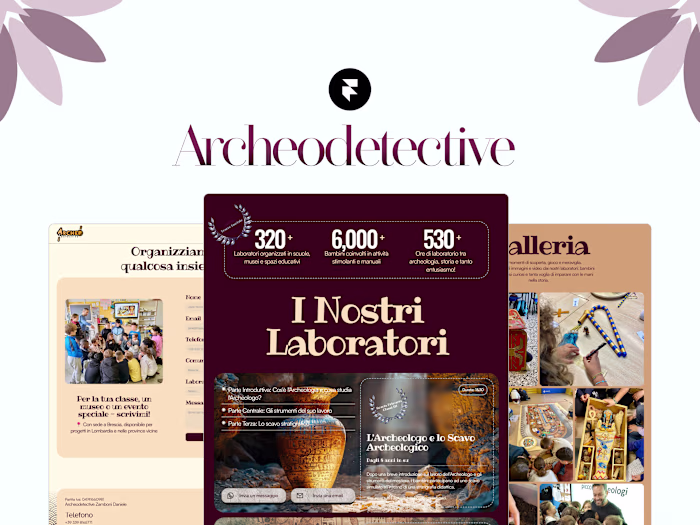 Website Development for Archeodetective