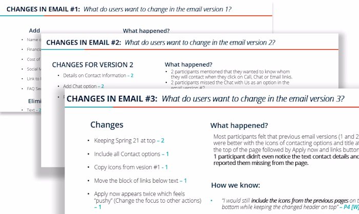 Email Study for a University, 2021