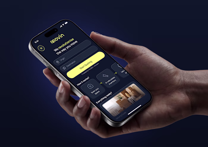 Moving App UX/UI Design for Seniors 60+ | Movin