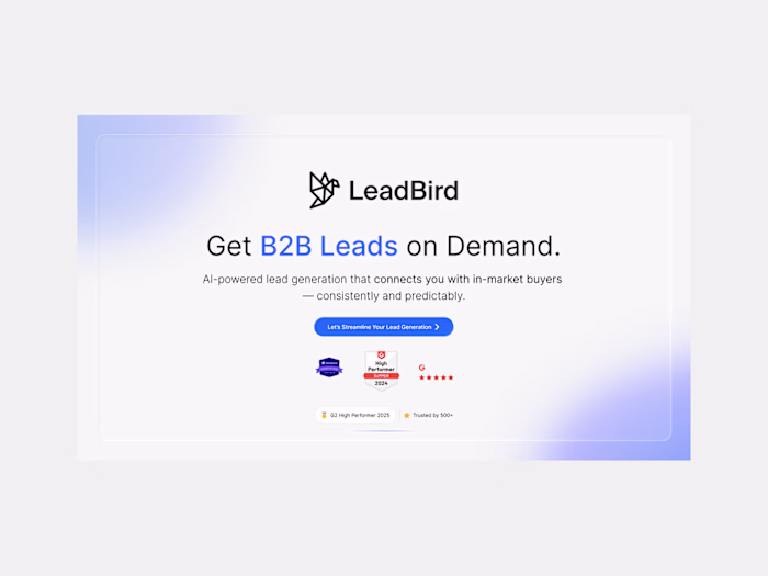 LeadBird — Sales Deck Redesign