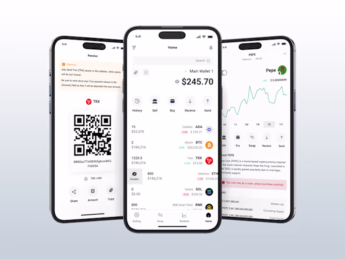 Sleek Crypto UI Design