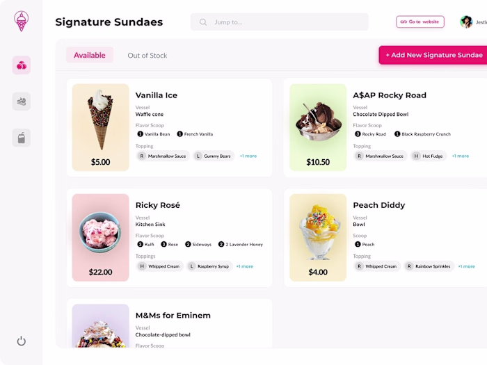 Signature Sundae: CMS tool