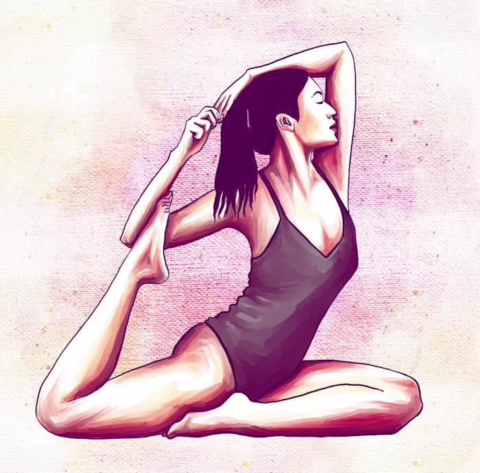 Yoga portrait