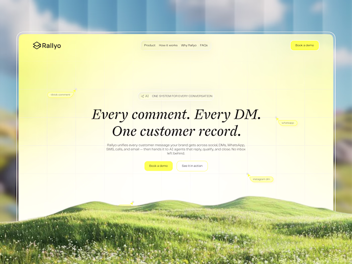 Rallyo® | AI Customer Engagement | Landing Page