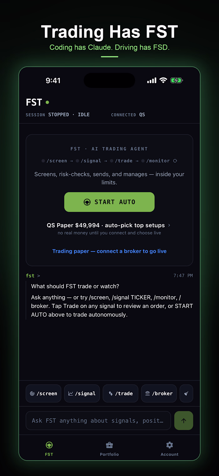 QuantSignals - iOS & Android trading app