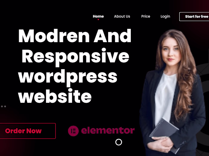  Create a professional wordpress landing page website