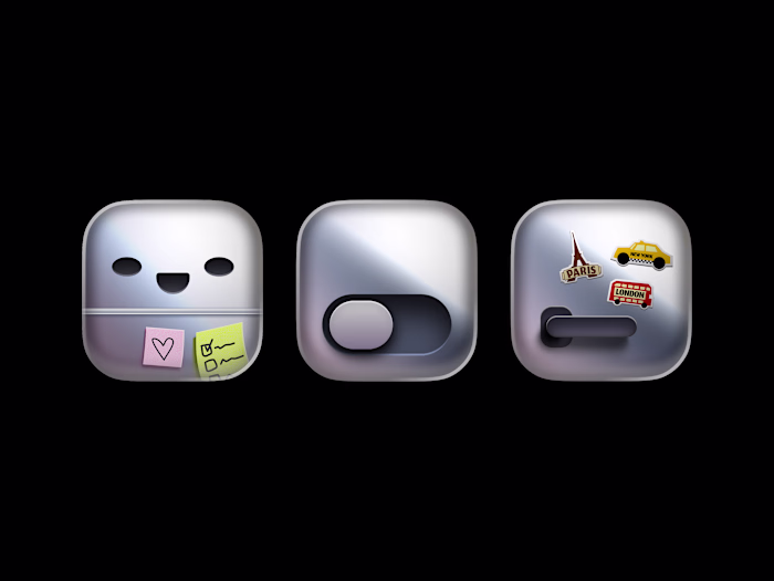 Metallic App Icons