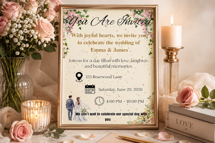 Elegant Wedding Invitation Design