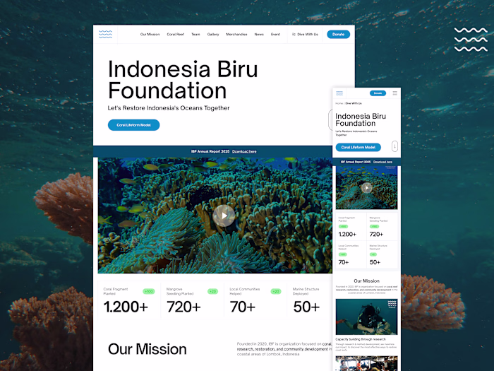 Website for Coral Restoration Science and Engagement