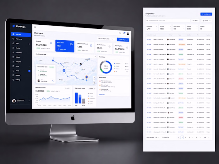 FlowOps Logistics Operations Dashboard