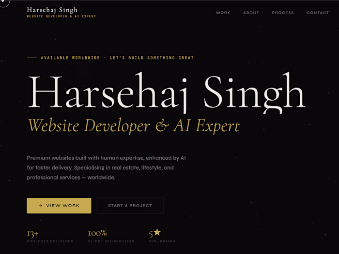 Harsehaj Singh — Website Developer & AI Expert