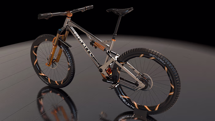 Product Visualization — Mountain Bike, Full PBR Materials