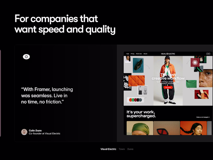 Framer Switch - Speed & Quality 